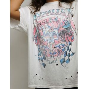 Distressed Metallica T Shirt Dress